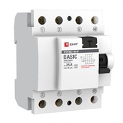 EKF Basic ВДT-40  УЗО 4P 25А/30мА (AC) электронное elcb-4-25-30e-sim