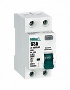 Dekraft ВДТ 2P 63А 30мА тип A 6кА УЗО-03 14265DEK Dekraft ВДТ 2P 63А 30мА тип A 6кА УЗО-03 14265DEK
