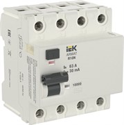 IEK ARMAT ВДТ R10N 4P 63А 30мА тип AC AR-R10N-4-063C030