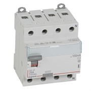 Legrand DX3 УЗО 4P 25А AC 100мА N справа 411712