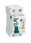 Dekraft Дифференциальный автомат (АВДТ) 1Р+N 50А 30мА тип AC х-ка D ДИФ-103 4.5кА 16066DEK