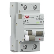 Автоматический выключатель дифференциального тока DVA-6 1P+N 16А (C) 10мА (A) 6кА EKF AVERES rcbo6-1pn-16C-10-a-av