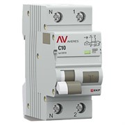 Автоматический выключатель дифференциального тока DVA-6 1P+N 10А (C) 10мА (AC) 6кА EKF AVERES rcbo6-1pn-10C-10-ac-av