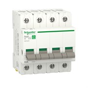 Schneider Electric RESI9 Выключатель нагрузки (мод. рубильник) 63А 4P R9PS463