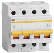 IEK KARAT Выключатель нагрузки (мини-рубильник) ВН-32 4Р 25А MNV10-4-025