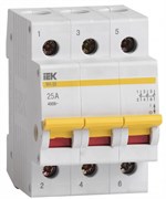 IEK KARAT Выключатель нагрузки (мини-рубильник) ВН-32 3Р 25А MNV10-3-025