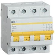 IEK KARAT Выключатель нагрузки (мини-рубильник) ВН-32 4Р 125А MNV10-4-125