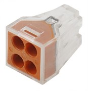 ЭРА NO-222-19 Клемма СМК, серия 104, 4 отверстия, 1.0-2.5мм2 (упак. 100 шт.) Б0033393