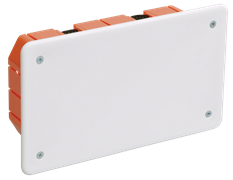 IEK Коробка КМ41026 распаячная 172х96x45мм для полых стен (с саморезами, пластиковые лапки, с крышкой ) UKG11-172-096-045-P