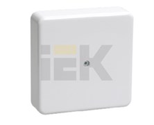 IEK Коробка КМ41219 распаячная для о/п 100х100х29 мм белая (с контактной группой) UKO10-100-100-029-K01