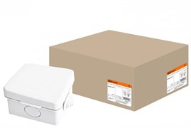 TDM Распаячная коробка ОП 65х65х50мм, крышка,  IP54, 4вх. SQ1401-0111