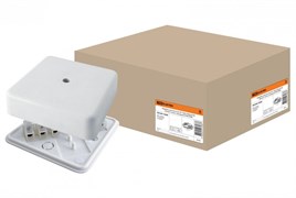 TDM Коробка распаячная КР 100х100х29 ОП с клем. колодкой белая IP40 SQ1401-0208