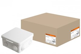 TDM Распаячная коробка ОП 100х100х55мм, крышка, IP54, 8вх. инд. штрихкод SQ1401-0513