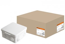 TDM Распаячная коробка ОП 100х100х55мм, крышка, IP54, 8вх. SQ1401-0113