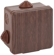ЭРА KOR-100-100-50-8g-O Коробка распаячная открытой установки КОР (дуб) 100х100х50мм с гермовводами 8 вх. IP Б0043224