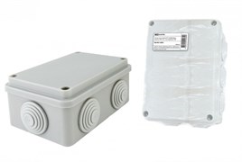 TDM Распаячная коробка ОП 120х80х50мм, крышка, IP55, 6 вх. инд. штрихкод SQ1401-0505 TDM Распаячная коробка ОП 120х80х50мм, крышка, IP55, 6 вх. инд. штрихкод SQ1401-0505