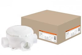 TDM Распаячная коробка ОП D80х35мм, IP42, 3-х рожковая, белая SQ1401-4004 TDM Распаячная коробка ОП D80х35мм, IP42, 3-х рожковая, белая SQ1401-4004
