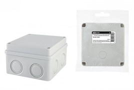 TDM Распаячная коробка ОП 110х110х70мм, крышка на винтах, IP55, 8вх., без гермовводов, инд. штрихкод SQ1401-0824