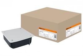 TDM Распаячная коробка СП 115х115х45мм, крышка, метал. лапки, IP20, SQ1403-0008