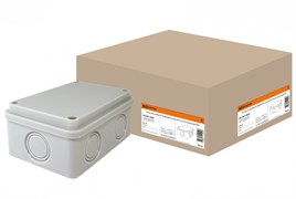 TDM Распаячная коробка ОП 120х80х50мм, крышка, IP55, 6 вх., без гермовводов SQ1401-0805