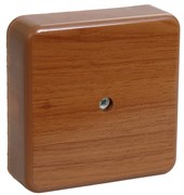 IEK Коробка распаячная КМ для о/п 100х100х29мм дуб UKO10-100-100-029-K24-E