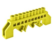 IEK Шина PE земля в комб DIN-изолСтойка ШНИ-8х12-10-КС-Ж YNN10-812-10DP-K05 IEK Шина PE земля в комб DIN-изолСтойка ШНИ-8х12-10-КС-Ж YNN10-812-10DP-K05