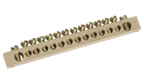 IEK Шина PEN земля-ноль 6х9мм 18/2 (18групп/креп по краям) YNN11-18-100