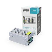Gauss Блок питания Basic 12V 15W IP20 1/200 BT500