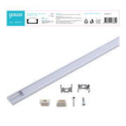 Gauss Профиль для ленты LED прямой - 2m BT411 Gauss Профиль для ленты LED прямой - 2m BT411