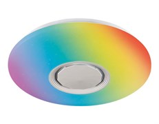 Ambrella Музыкальный светодиодный светильник FF201 WH/CH белый 72W D495*85 (ПДУ ИК) FF201