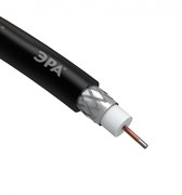 ЭРА RL-64-PE100 Кабель коаксиальный RG-6U, 75 Ом, CCS/(оплётка Al 64%), PE, цвет чёрный, бухта 100 м Б0044601 ЭРА RL-64-PE100 Кабель коаксиальный RG-6U, 75 Ом, CCS/(оплётка Al 64%), PE, цвет чёрный, бухта 100 м Б0044601