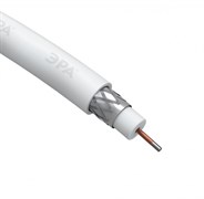 ЭРА RL-48-PVC50 Кабель коаксиальный RG-6U, 75 Ом, CCS/(оплётка Al 48%), PVC, цвет белый, бухта 50 м Б0044600 ЭРА RL-48-PVC50 Кабель коаксиальный RG-6U, 75 Ом, CCS/(оплётка Al 48%), PVC, цвет белый, бухта 50 м Б0044600