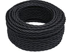 Bironi чёрный матовый кабель коаксиальный 20М B1-426-73-20