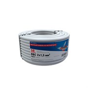 Провод ПВС 2x1,5 б 50м Rexant 01-8035-50 Провод ПВС 2x1,5 б 50м Rexant 01-8035-50