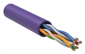 IEK ITK Витая пара U/UTP категории 5E 4х2х24AWG LSZH фиолетовый (305м) LC1-C5E04-126 IEK ITK Витая пара U/UTP категории 5E 4х2х24AWG LSZH фиолетовый (305м) LC1-C5E04-126