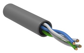 Витая пара U/UTP 5E 24AWG 2PR PVC 1м серый 100м РФ GENERICA BC1-C5E02-111-100-R-G Витая пара U/UTP 5E 24AWG 2PR PVC 1м серый 100м РФ GENERICA BC1-C5E02-111-100-R-G