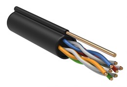 IEK Кабель витая пара F/UTP категории 5E 4 пары LDPE 1м трос чер. GENERICA BC3-C5E04-359-305-G IEK Кабель витая пара F/UTP категории 5E 4 пары LDPE 1м трос чер. GENERICA BC3-C5E04-359-305-G