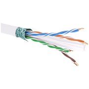 DKC Кабель витая пара кат. 6 экранированный F/UTP, 4 пары, нг(А)-HF, цвет внешней оболочки белый, катушка 305 м RN6FUK01WH DKC Кабель витая пара кат. 6 экранированный F/UTP, 4 пары, нг(А)-HF, цвет внешней оболочки белый, катушка 305 м RN6FUK01WH
