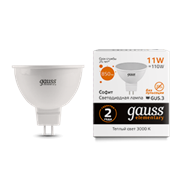 Gauss Лампа Elementary MR16 11W 850lm 3000K GU5.3 LED 13511 Gauss Лампа Elementary MR16 11W 850lm 3000K GU5.3 LED 13511