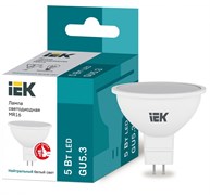 IEK Лампа светодиодная ECO MR16 софит 5Вт 230В 4000К GU5.3 LLE-MR16-5-230-40-GU5 IEK Лампа светодиодная ECO MR16 софит 5Вт 230В 4000К GU5.3 LLE-MR16-5-230-40-GU5