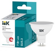 IEK Лампа светодиодная ECO MR16 софит 7Вт 230В 4000К GU5.3 LLE-MR16-7-230-40-GU5 IEK Лампа светодиодная ECO MR16 софит 7Вт 230В 4000К GU5.3 LLE-MR16-7-230-40-GU5