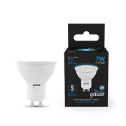 Gauss Лампа MR16 7W 630lm 6500K GU10 LED 101506307 Gauss Лампа MR16 7W 630lm 6500K GU10 LED 101506307