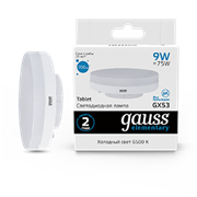 Gauss Лампа Elementary GX53 9W 680lm 6500K LED 83839 Gauss Лампа Elementary GX53 9W 680lm 6500K LED 83839