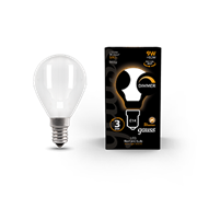 Gauss Лампа Filament Шар 9W 590lm 3000К Е14 milky диммируемая LED 105201109-D Gauss Лампа Filament Шар 9W 590lm 3000К Е14 milky диммируемая LED 105201109-D