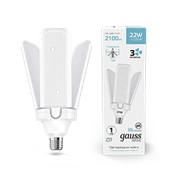 Gauss Лампа Basic 22W 2100lm 4000K E27 Клевер-3 LED 11732222