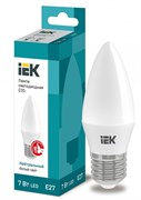 IEK Лампа светодиодная ECO C35 свеча 7Вт 230В 4000К E27 LLE-C35-7-230-40-E27