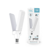 Gauss Лампа Basic 15W 1450lm 4000K E27 Клевер-2 LED 11732212
