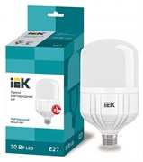 IEK Лампа светодиодная HP 30Вт 230В 4000К E27 LLE-HP-30-230-40-E27 IEK Лампа светодиодная HP 30Вт 230В 4000К E27 LLE-HP-30-230-40-E27