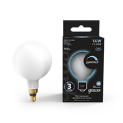 Gauss Лампа Filament G200 14W 1170lm 4100К Е27 milky диммируемая LED 153202214-D Gauss Лампа Filament G200 14W 1170lm 4100К Е27 milky диммируемая LED 153202214-D