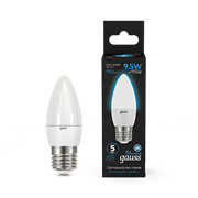 Gauss Лампа Свеча 9.5W 950lm 6500К E27 LED 1/10/50 103102310 Gauss Лампа Свеча 9.5W 950lm 6500К E27 LED 1/10/50 103102310